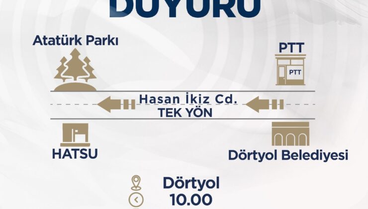 HASAN İKİZ CADDESİ TEK YÖN OLUYOR