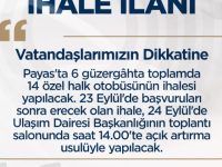 PAYAS’TA 14 ADET TOPLU TAŞIMA İHALESİ YAPILACAK