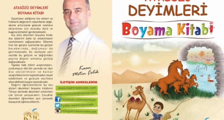 Yazar Kaan Metin Çelik’ten Atasözü Deyimleri Boyama Kitabı