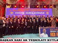 BAŞKAN SARI AK TEŞKİLATI KUTLADI