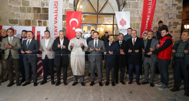 Belen’deki Tarihi Cami, Regaip Kandili’nde İbadete Açıldı