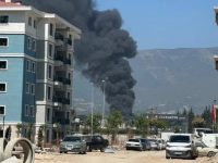 Antakya Odabaşı Mevkiinde İnşaat Alanında Yangın Çıktı